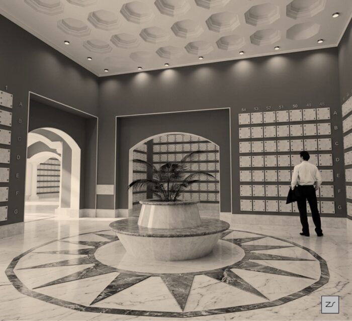 Diseño Ampliación Nichos Funerarios Panteón Francés de San Joaquin by Arrzsan Arquitectura [zs]
