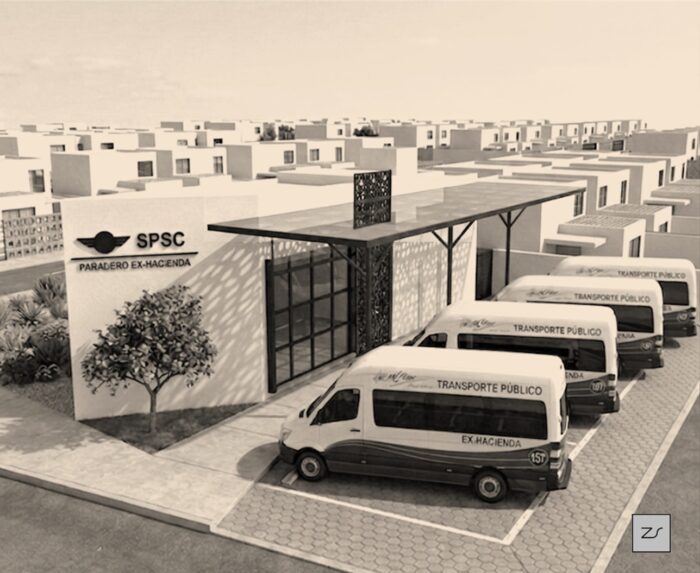 Diseño Estación Transporte Público Ex Hacienda de Paula by Arzsan Arquitectura [zs]
