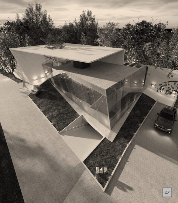 Proyecto casa habitación Montecitos, en Ciudad de México by Arzsan Arquitectura [zs]