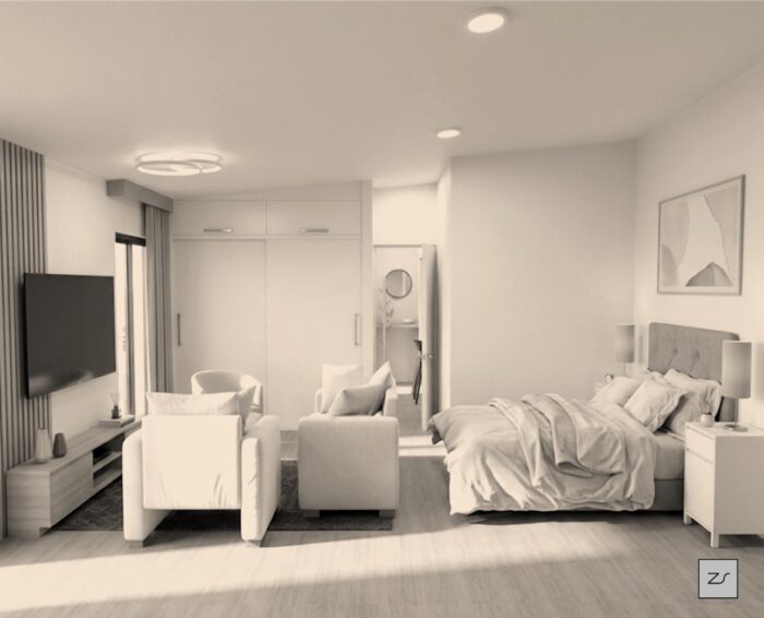Diseño de Mini Departamento por Arzsan Arquitectura [zs]